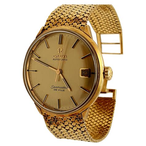 omega 18ct gold watch|omega 18k gold watch price.